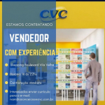 CVC contrata Vendedor (Shopping Boulevard)
