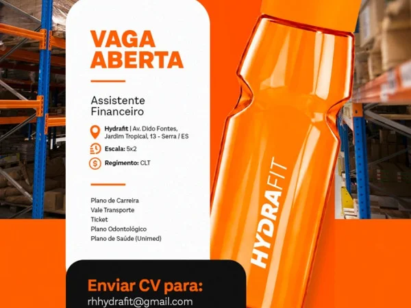 VAGA ABERTA | ASSISTENTE FINANCEIRO