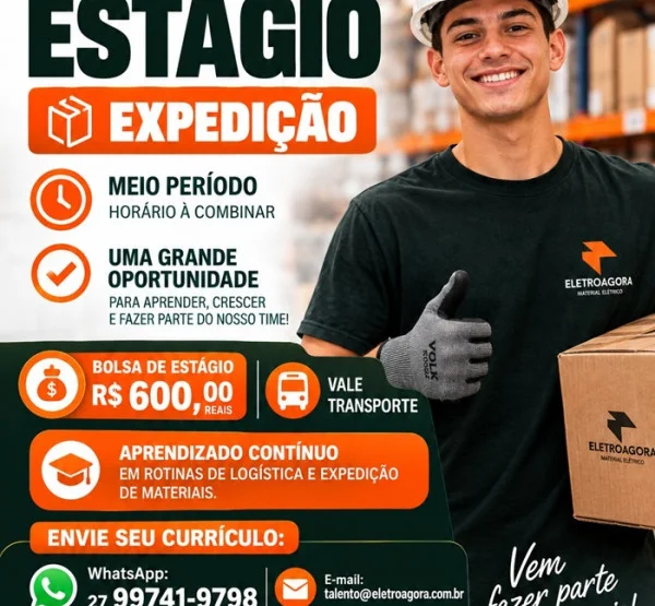 VAGA DE ESTÁGIO EXPEDIÇÃO