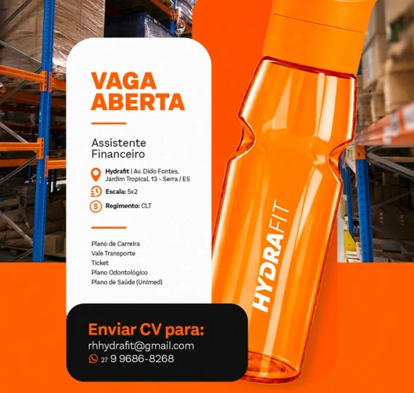 VAGA ABERTA | ASSISTENTE FINANCEIRO