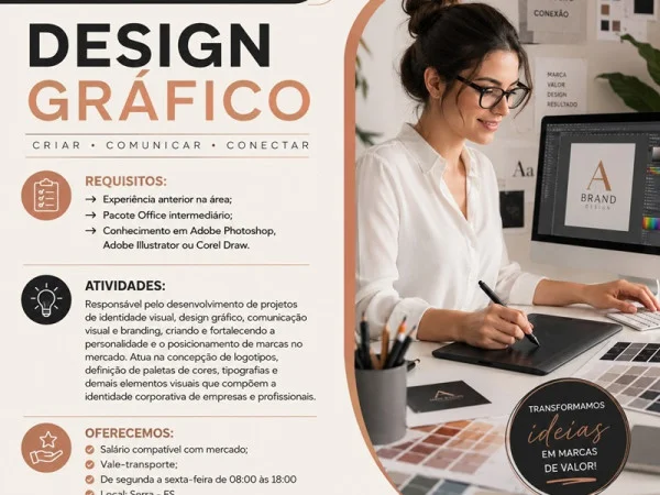 VAGA DE DESIGN GRÁFICO