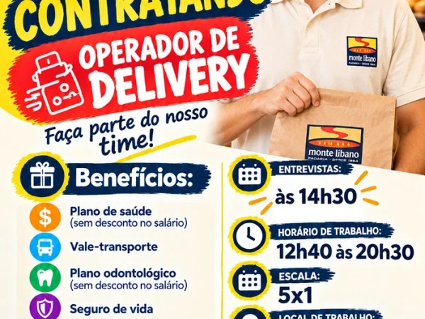 Padaria Monte Líbano contrata Encarregado de Loja