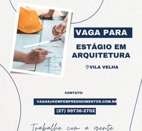 KEMP CONTRATA ESTAGIÁRIO DE ARQUITETURA