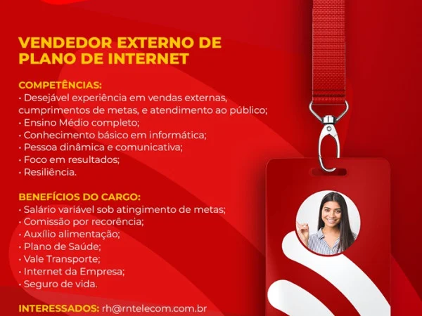 VENDEDOR EXTERNO DE PLANO DE INTERNET 