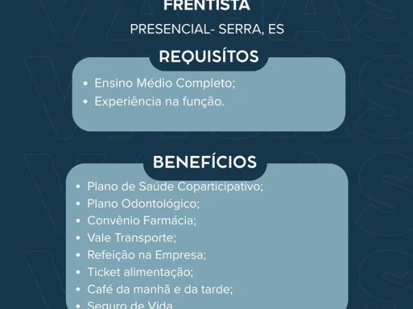 DIAÇO contrata Frentista