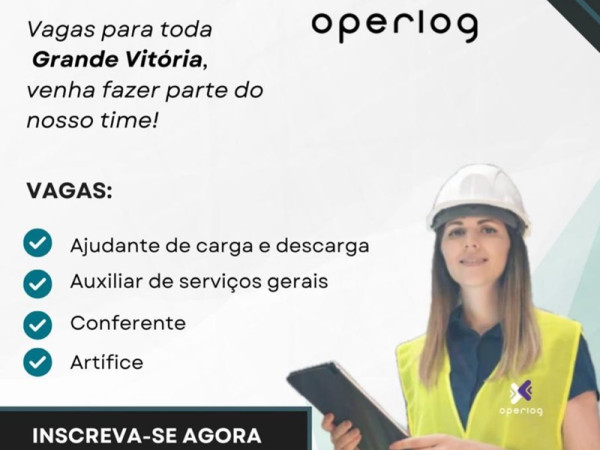 Operlog abre diversas vagas de Emprego