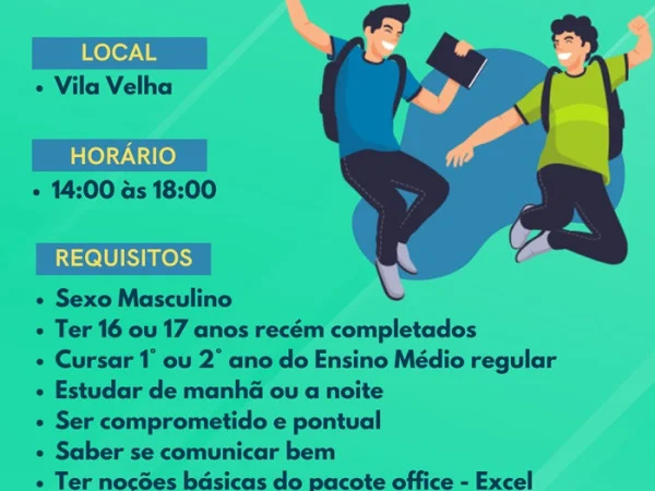 VAGA PARA JOVEM APRENDIZ