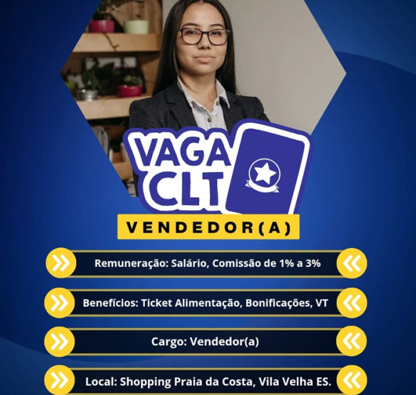 02 VAGAS - VENDEDOR(A)