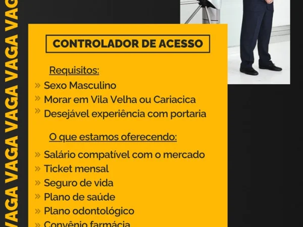 CONTROLADOR DE ACESSO | VILA VELHA