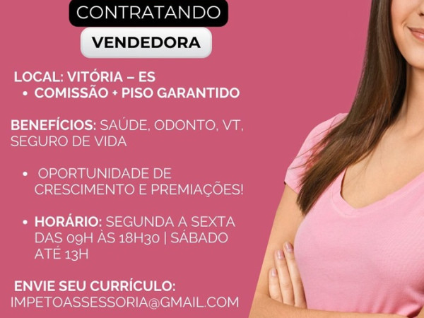 VAGA PARA VENDEDORA