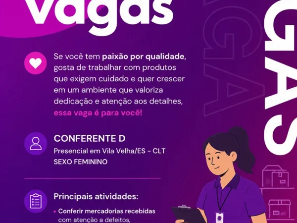 Vaga para Conferente D