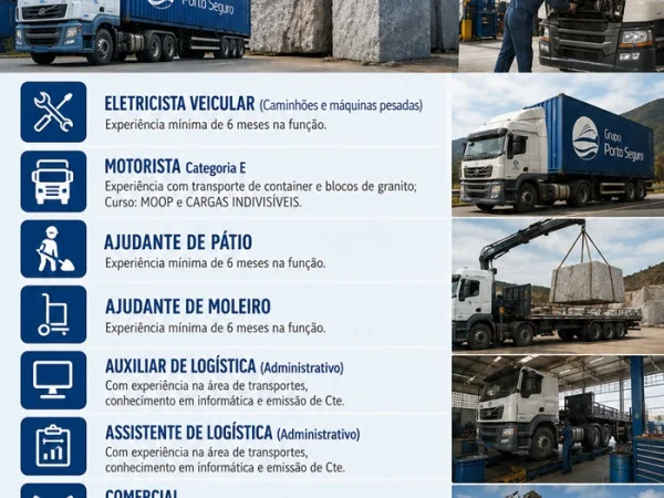 GRUPO PORTO SEGURO ABRE VAGAS DE EMPREGO