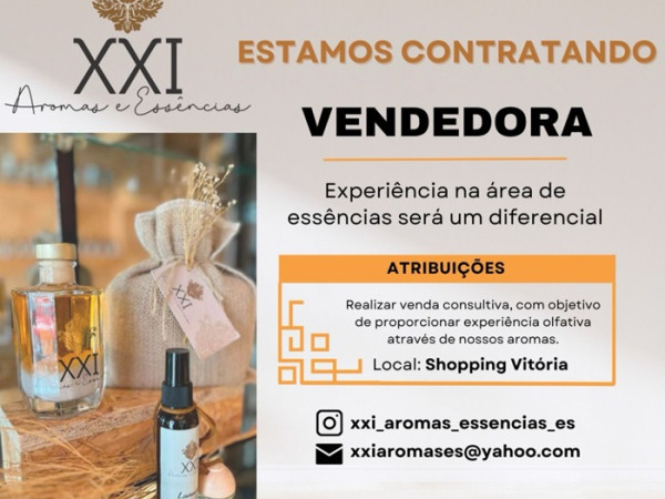 VAGA DE VENDEDORA