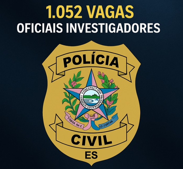 PC-ES anuncia concurso público para Oficial Investigador com 1.052 vagas