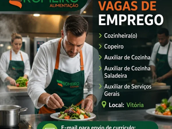 Romeiro Alimentação abre diversas vagas de Emprego
