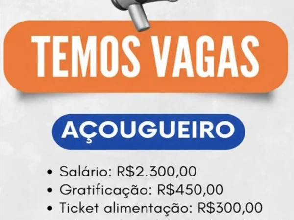 VAGA PARA AÇOUGUEIRO