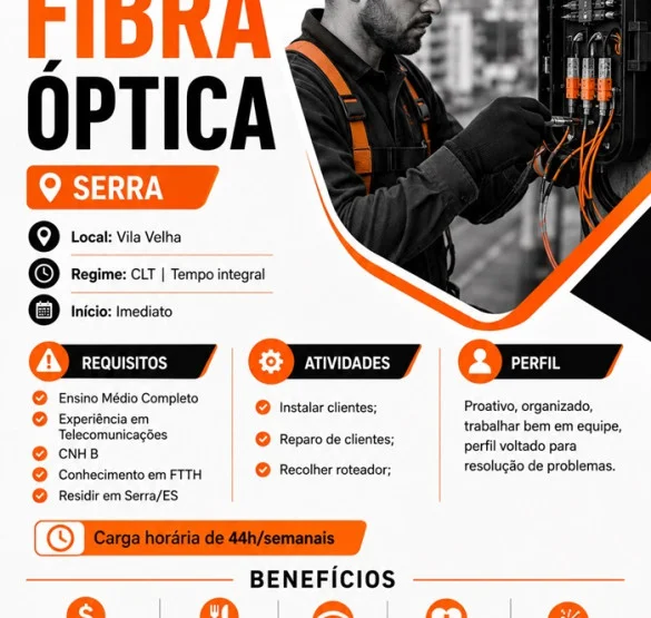 TÉCNICO EM FIBRA ÓPTICA  - SERRA