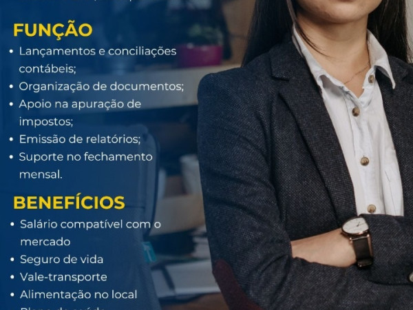 VAGA PARA ASSISTENTE CONTÁBIL