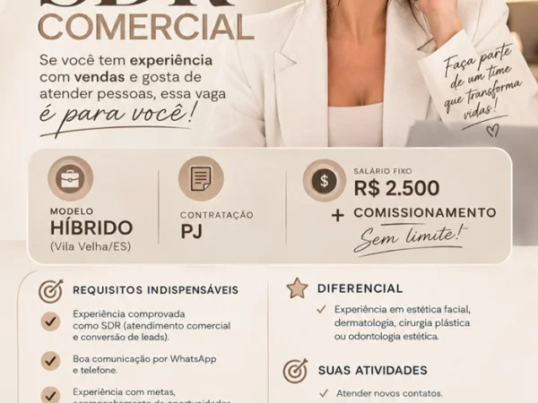 GRUPO CECÍLIA BERINGUY CONTRATA SDR COMERCIAL