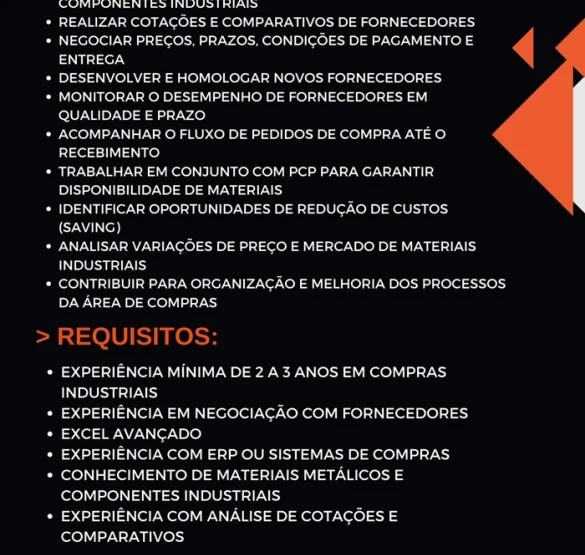 GRUPO MUSSO CONTRATA COMPRADOR PLENO