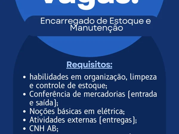 Encarregado de Estoque e Manutenção – Et Lux Iluminação (Vila Velha - ES)