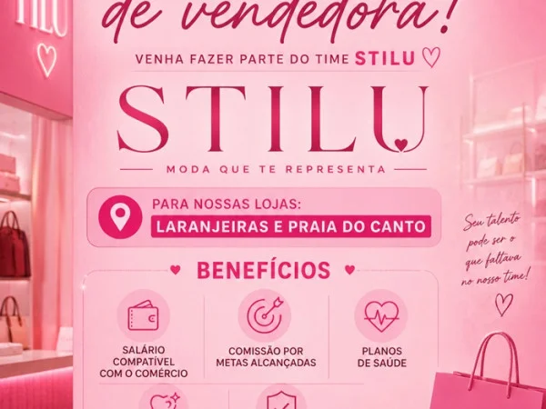 VAGAS PARA VENDEDORA