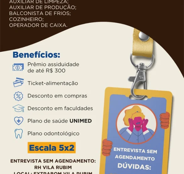 Vagas para o EXTRAPLUS MATA DA PRAIA