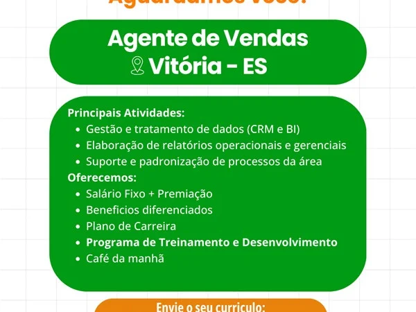 CONSIGA CONTRATA AGENTE DE VENDAS
