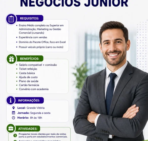 GERENTE DE NEGÓCIOS JÚNIOR