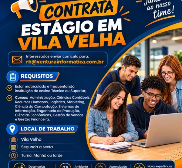 Vagas de Estágio em Vila Velha — GRUPO VENTURA