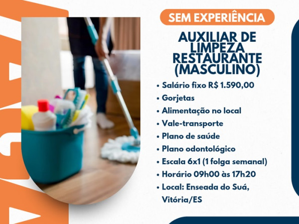 AUXILIAR DE LIMPEZA MASCULINO