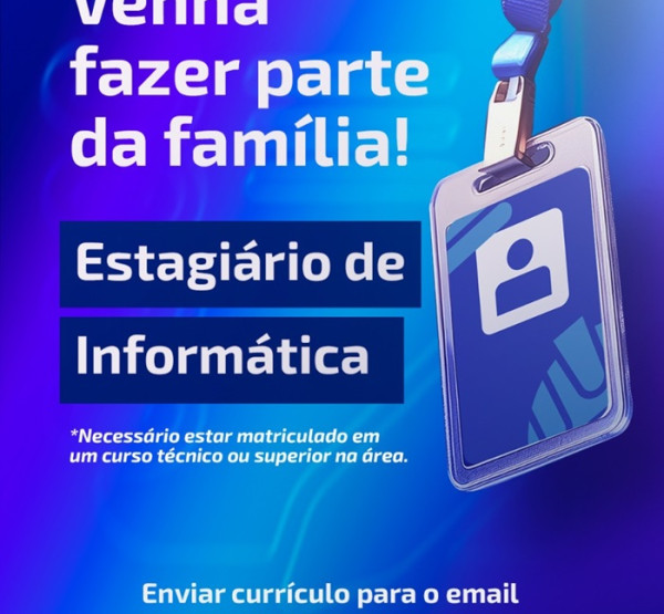 WCOM CONTRATA ESTAGIÁRIO DE INFORMÁTICA