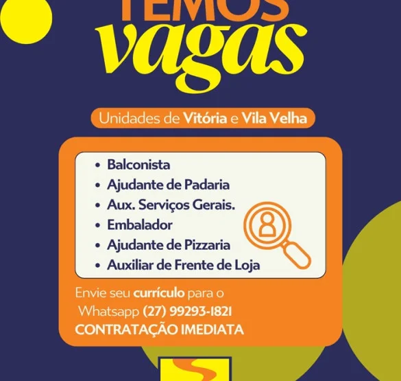 Padaria Monte Libano abre vagas de Emprego