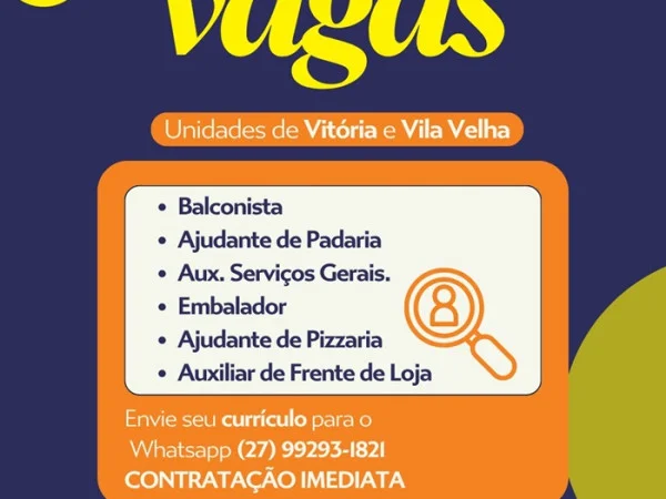Padaria Monte Libano abre vagas de Emprego (Grande Vitória)