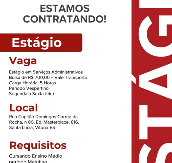 ESTÁGIO EM SERVIÇOS ADMINISTRATIVOS
