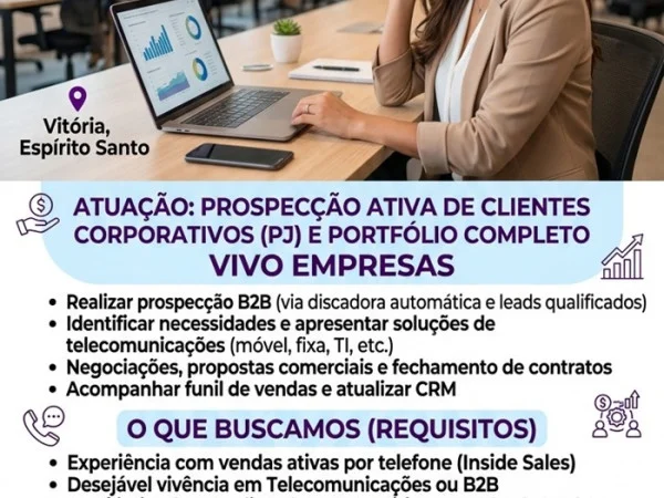 Consultor de Negócios B2B – Vivo Empresas