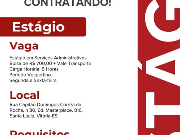 ESTÁGIO EM SERVIÇOS ADMINISTRATIVOS