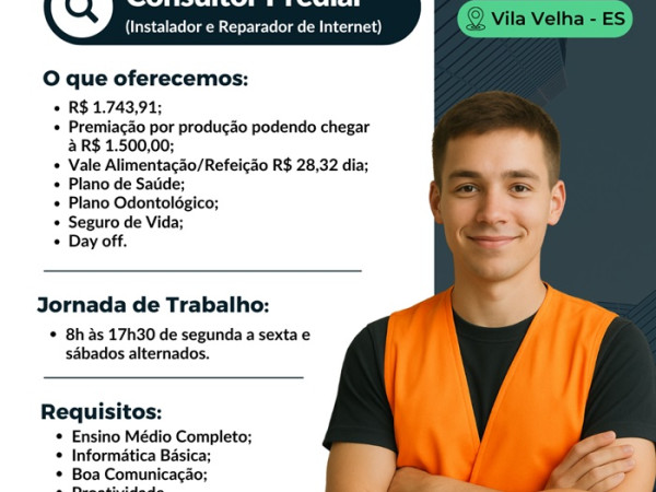 VAGA DE CONSULTOR PREDIAL