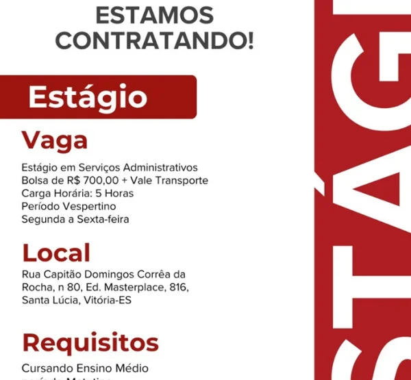 ESTÁGIO EM SERVIÇOS ADMINISTRATIVOS