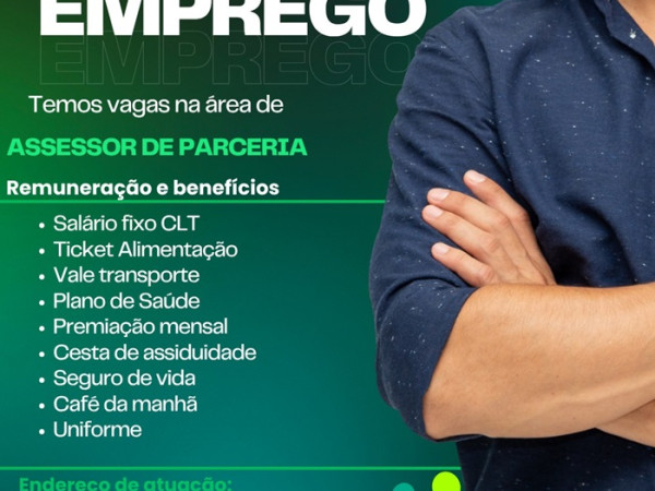 VAGA DE ASSESSOR DE PARCERIA