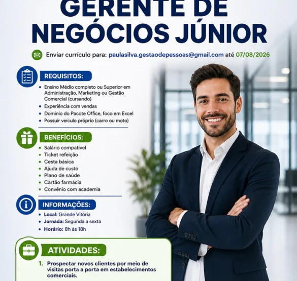 GERENTE DE NEGÓCIOS JÚNIOR