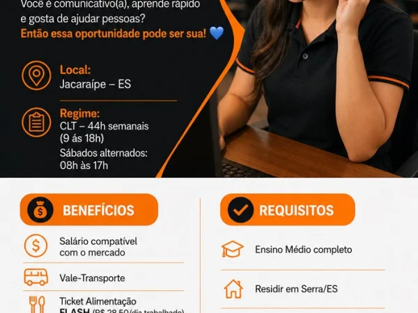 ATENDENTE (WHATSAPP E TELEFONE) - VOE INTERNET