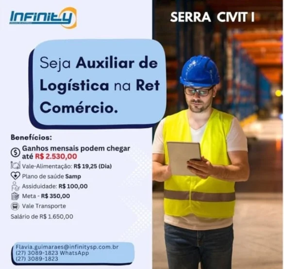 Vaga para Auxiliar de Logística