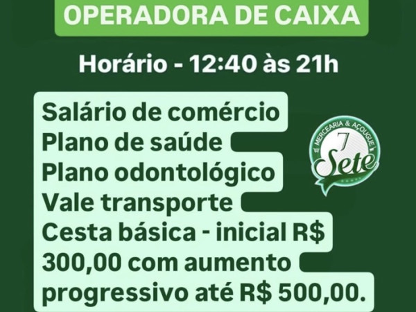OPERADORA DE CAIXA