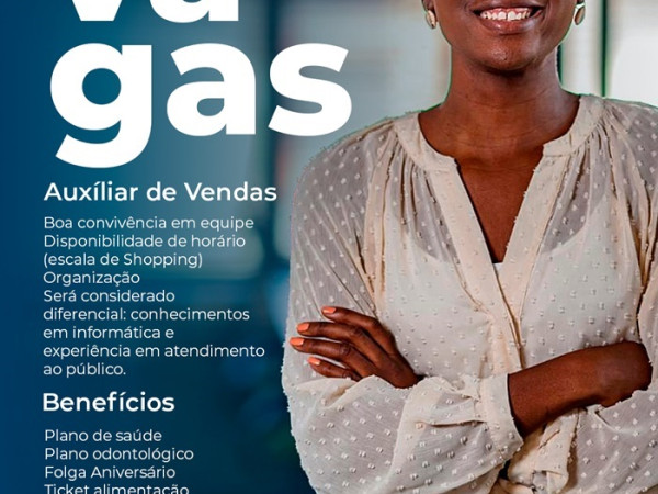 Óticas Visão Express contrata Auxiliar de Vendas