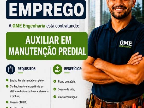 AUXILIAR DE MANUTENÇÃO PREDIAL