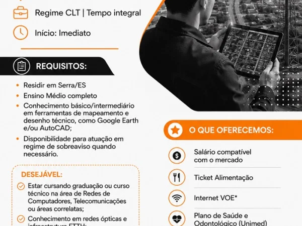 ASSISTENTE DE PROJETOS  DE TELECOM  