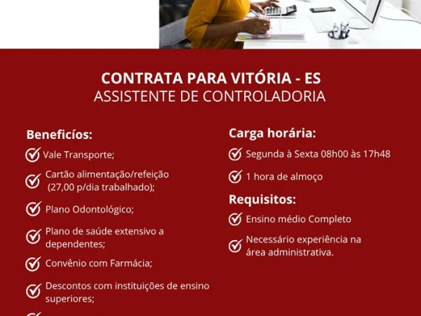 GRUPO PODIUM CONTRATA ASSISTENTE DE CONTROLADORIA