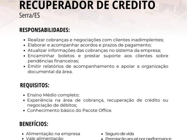 Grupo Motociclo contrata Recuperador de Crédito
