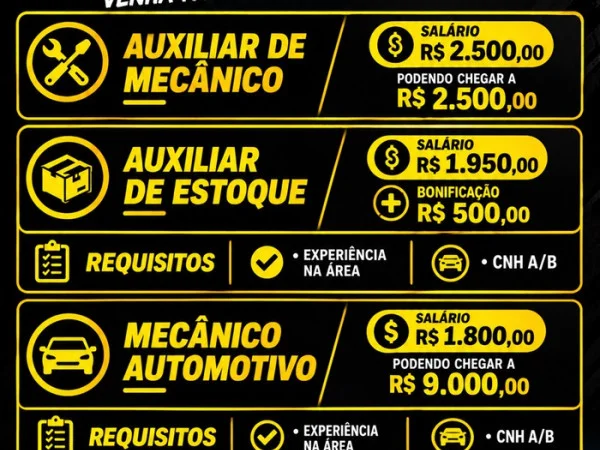Impacto Prime - Serra abre vagas de Emprego